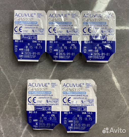 Линзы контактные acuvue oasys астигматизм