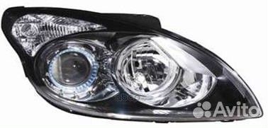 Фара левая черная Hyundai I30 (2007-2012)
