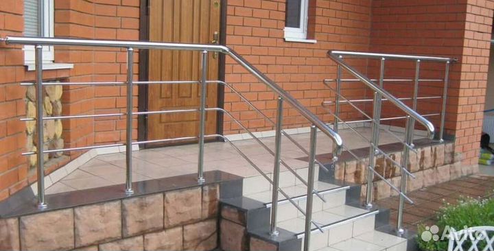 Шлифованные перила из нержавеющей стали
