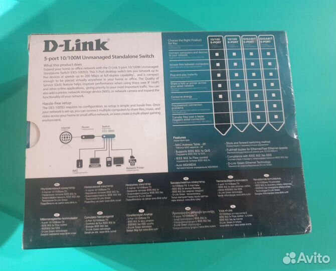 Коммутатор D-Link DES-1005D