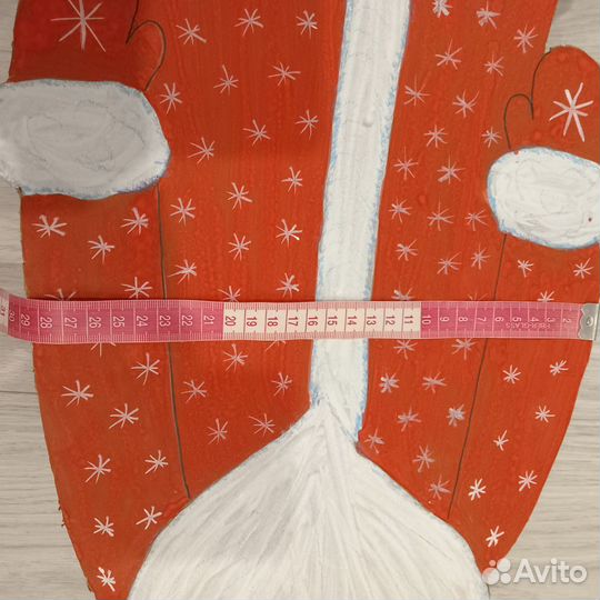 Поделка на Новый год. Дед Мороз. Плотный картон