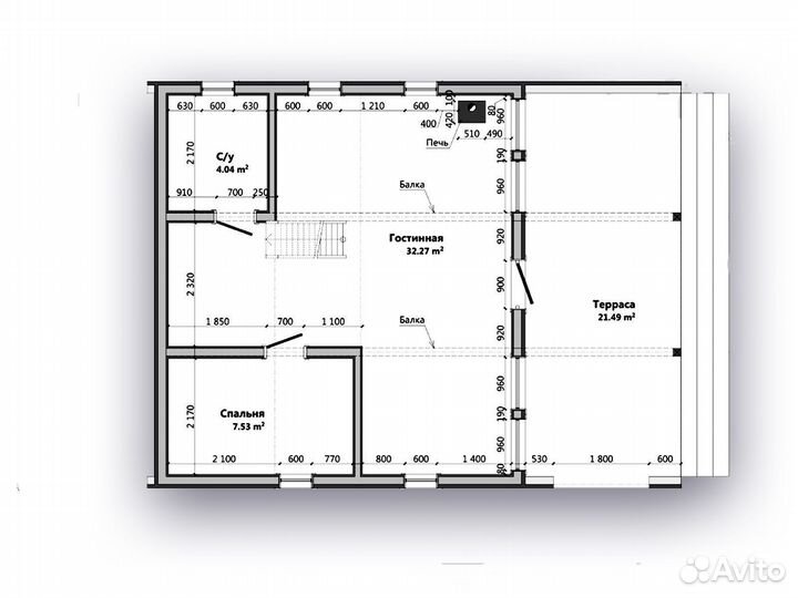Самый популярный готовый проект барнхаус