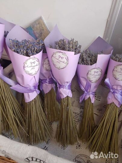 Букеты сухоцветов лаванды на Праздники