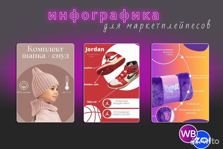 Дизайн визиток, листовок, инфографика