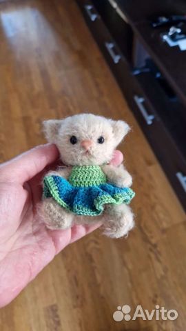 Игрушка вязаная Котенок