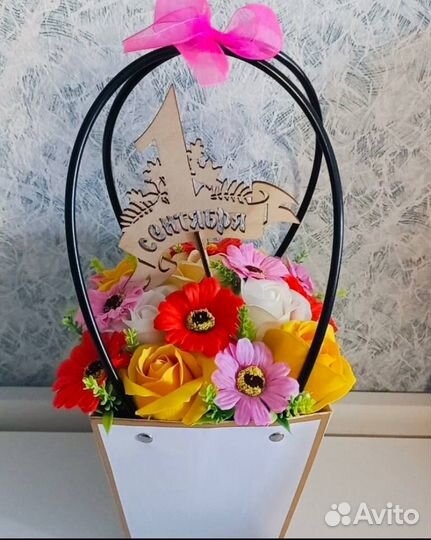 Букет из мыльных цветов