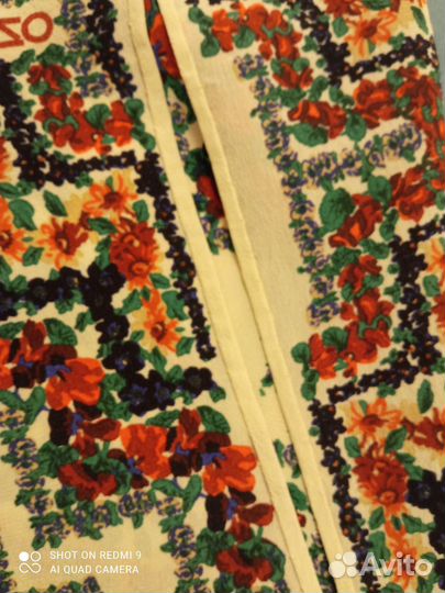 Шарфик платок шелковый