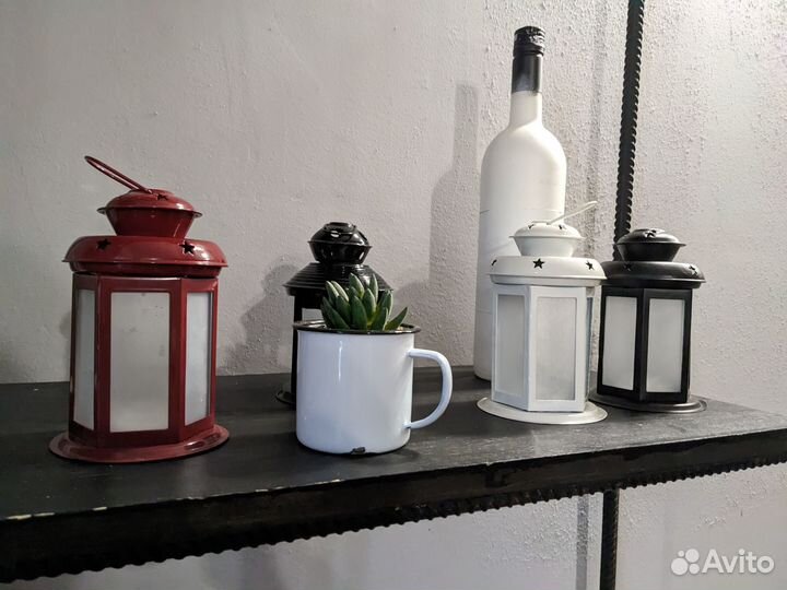 Декоративные бутылки белые