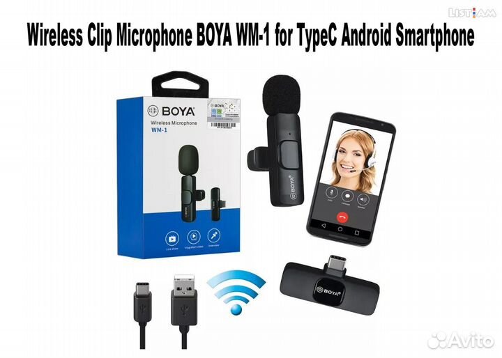 Микрофон для смартфона Boya WM-1