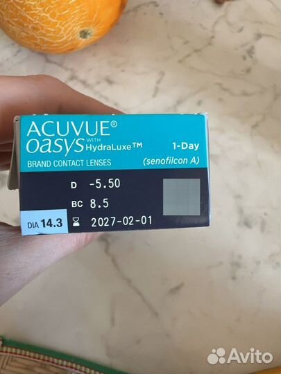 Контактные линзы -5.5 Acuvue oasys однодневные