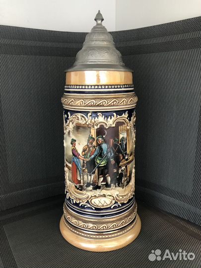 Антикварная пивная кружка.1л