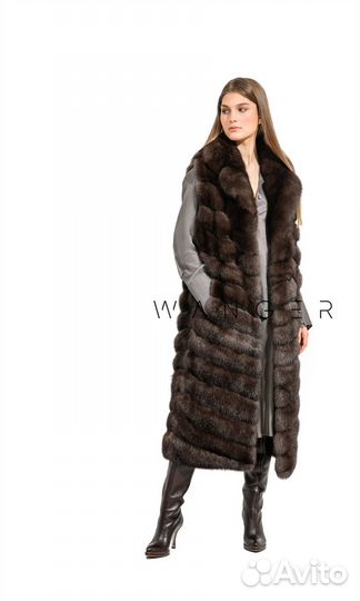 Жилетка из Соболя темного цвета№30