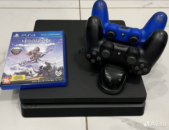 Игра Horizon PS4 геймпад Оригинальный + зарядка