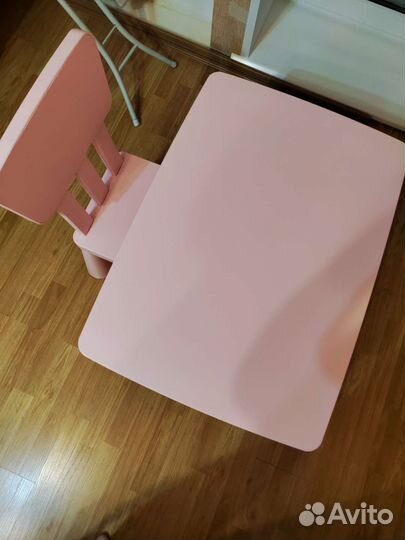 Детский стол и стул IKEA маммут