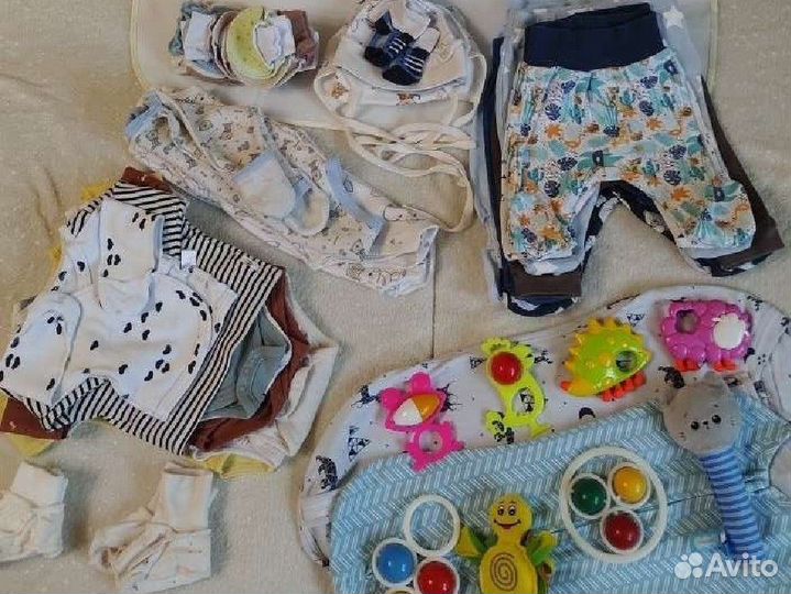 Детские вещи пакетом 0-3 месяца
