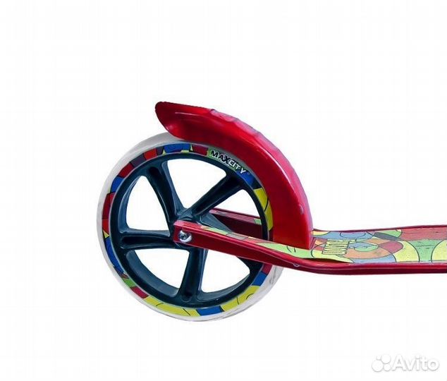 Внедорожный Самокат MaxCity MC Fusion красный