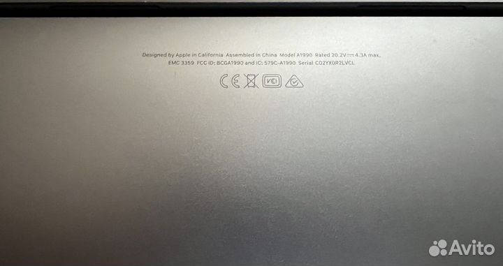 Apple MacBook Pro 15 2019 i9 2,4 32gb Vega 20