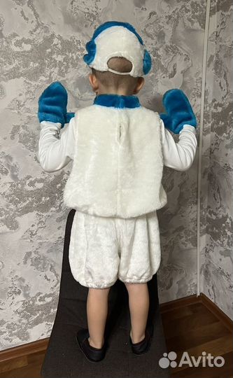Новогодний маскарадный костюм снеговик прокат
