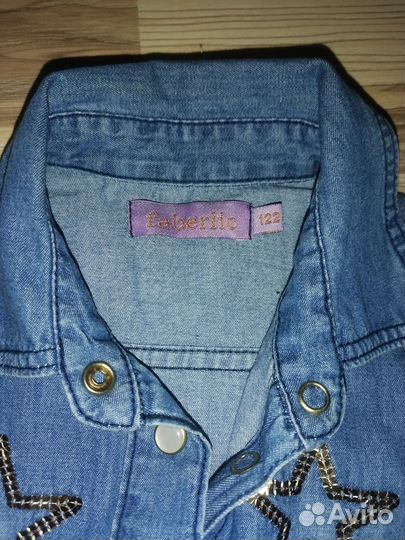 Джинсовая рубашка для девочки