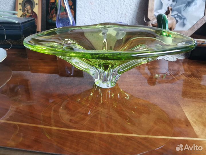 Ваза для фруктов богемия