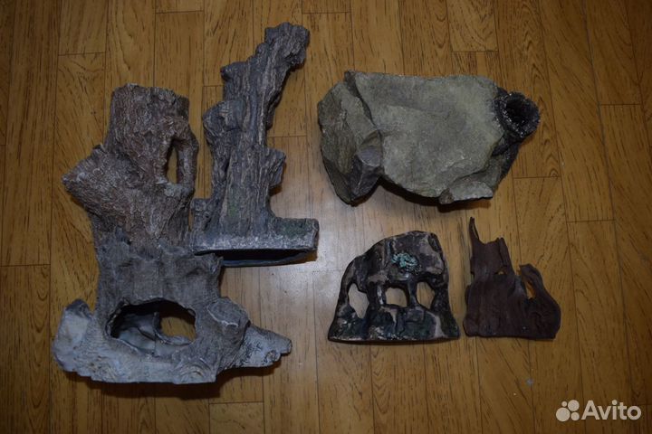 Гроты в аквариум бу 6 штук