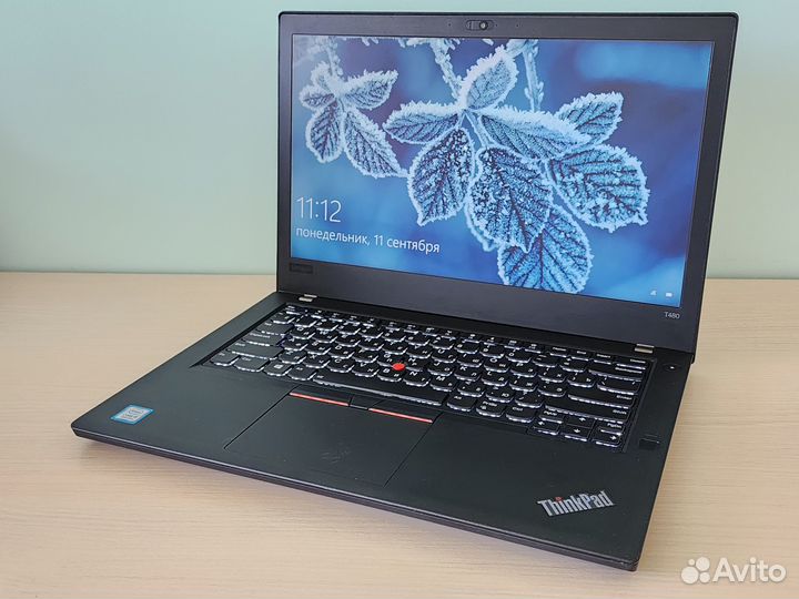 Тонкий с Гарантией ThinkPad T480 озу16 ssd256
