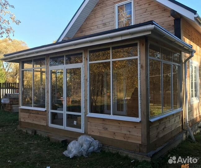 Остекление беседки раздвижное