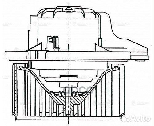 Электродвигатель отопителя LFH0820 luzar