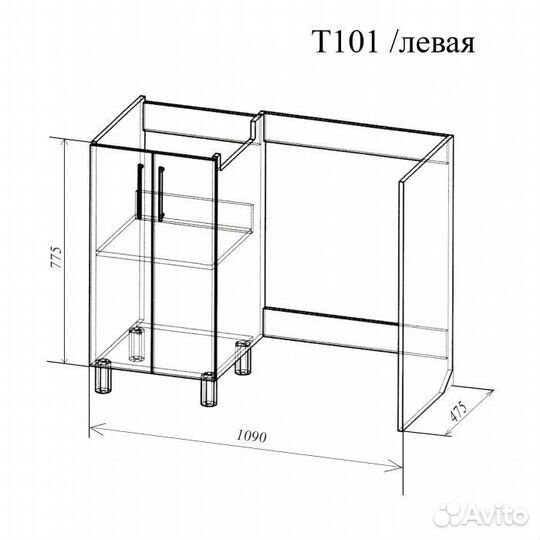 Тумба №1 Андария над стир.машиной