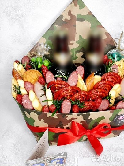 Мужской букет, Съедобный букет