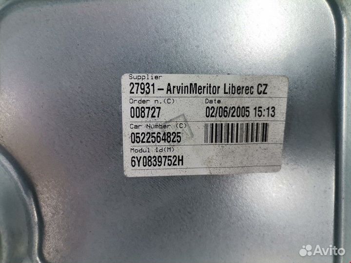 Стеклоподъемник Skoda Fabia (6Y) рест. 2005