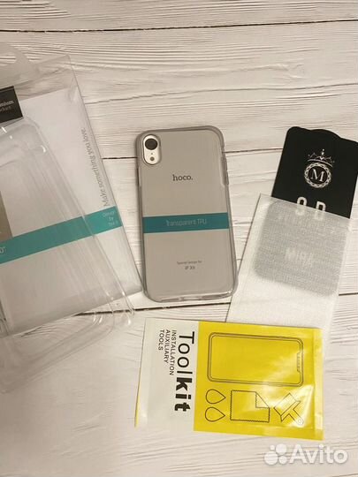 Чехол для iPhone XR+защитное стекло