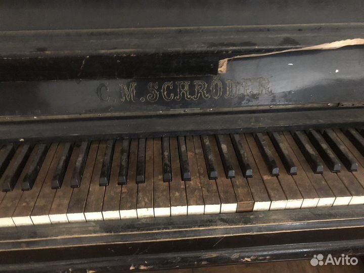 Антикварное пианино C.M.Schroder (Карл Шрёдер