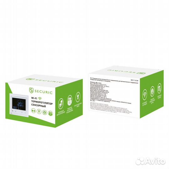 Wi-Fi терморегулятор сенсорный securic