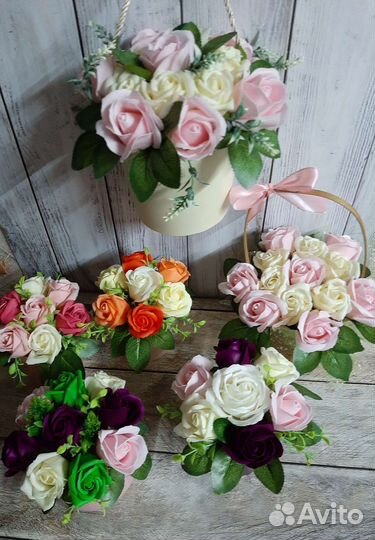 Букет цветов из мыла