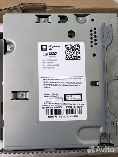 22976602 22858076 головное устройство opel astra