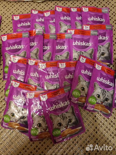 Корм для кошек whiskas 88шт