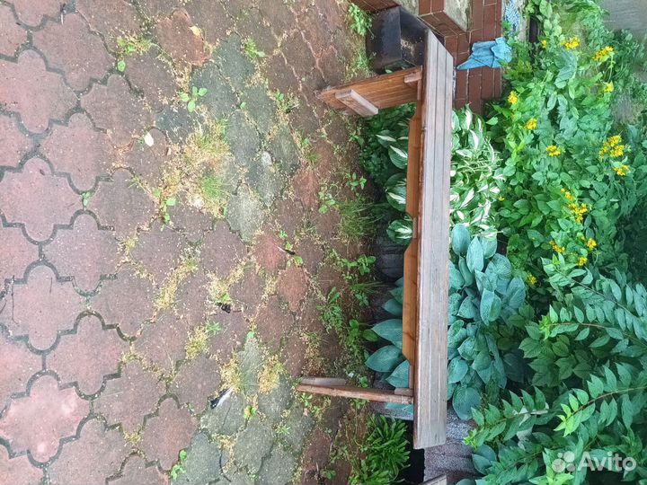 Стол и скамейки 2 шт садовые