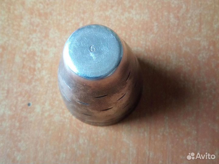 Рюмки стопки мельхиор с посеребрением 6 шт