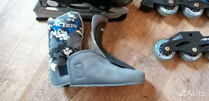 Раздвижные ролики коньки Rush Action 33-36