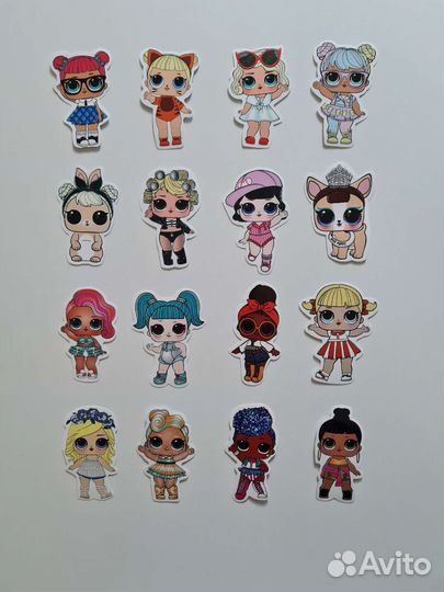 Кукла лол Набор многоразовых наклеек