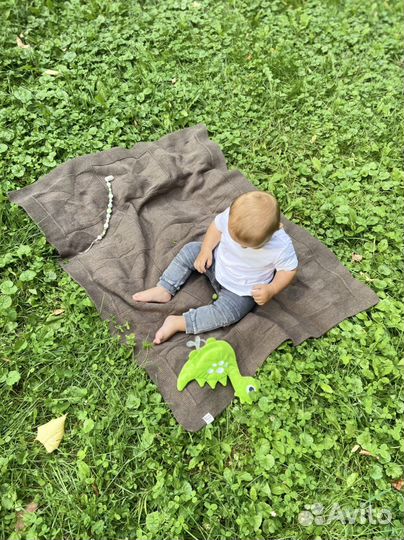 Вязанный плед детский