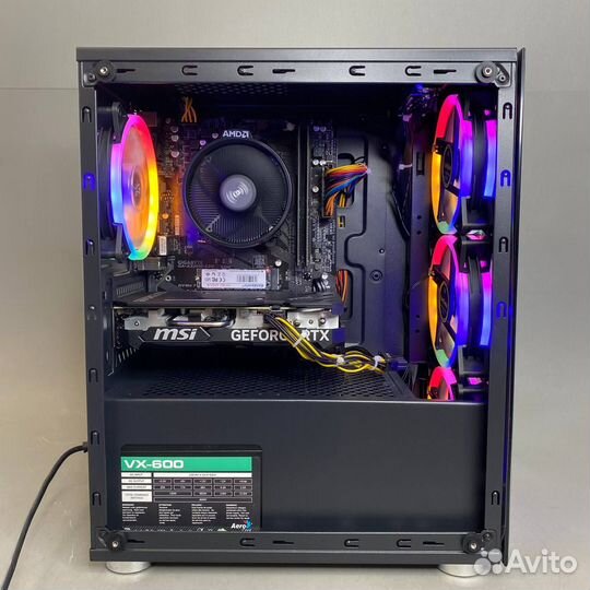 Игровой/R5 5600x/16Gb/480Gb m.2/hdd 500Gb/RTX4060T