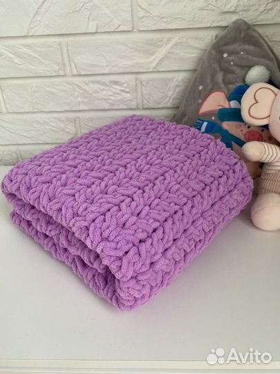 Плед детский вязаный ручная работа