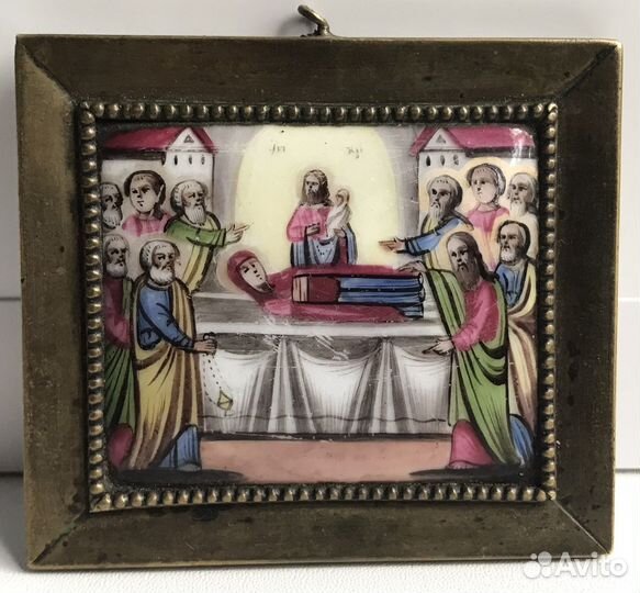 Старинные иконы. Финифть, письмо