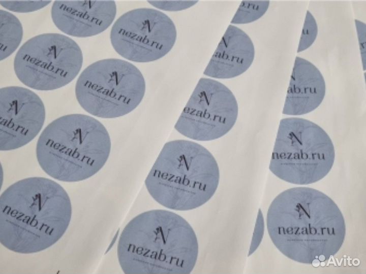 Печать наклеек