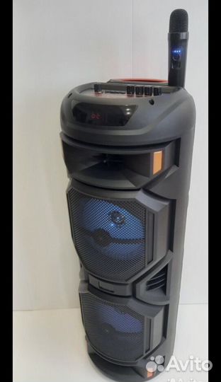 Блютуз колонка большая караоке пульт ду