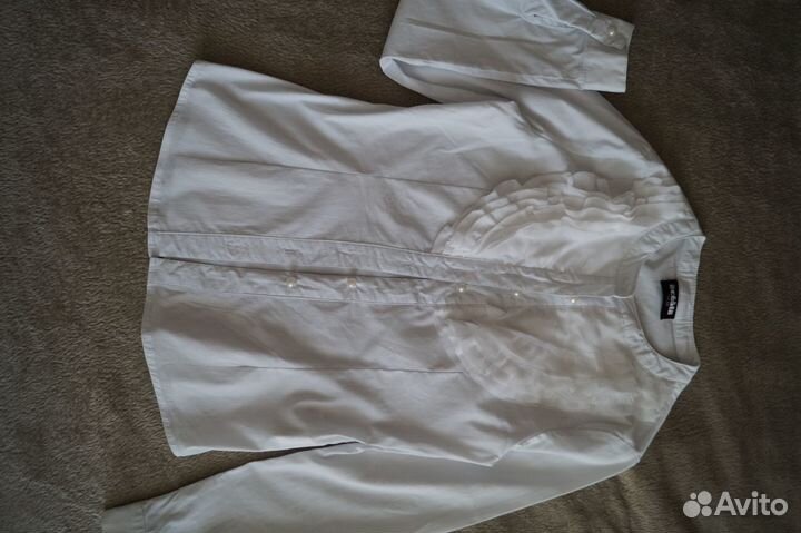 Блузка белая школьная