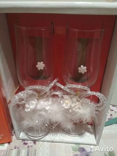 Подарочные бокалы для шампанского