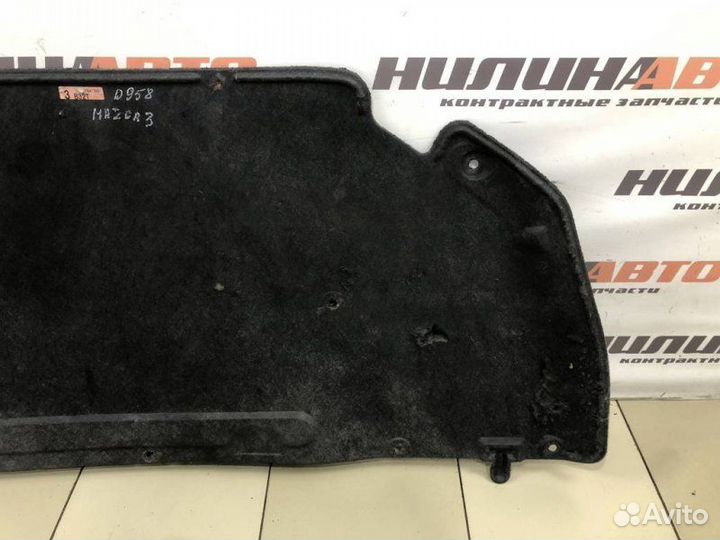 Шумоизоляция капота Mazda 3 Bk хэтчбек 1.6 Z6 2008